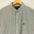 ポロラルフローレン POLO RALPH LAUREN CLASSIC FIT GUARANTEED TO WRINKLE ストライプ S/S シャツ メンズ import:XL