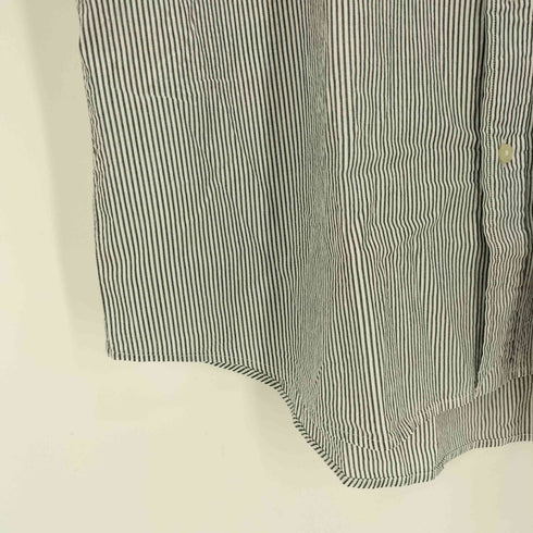 ポロラルフローレン POLO RALPH LAUREN CLASSIC FIT GUARANTEED TO WRINKLE ストライプ S/S シャツ メンズ import:XL