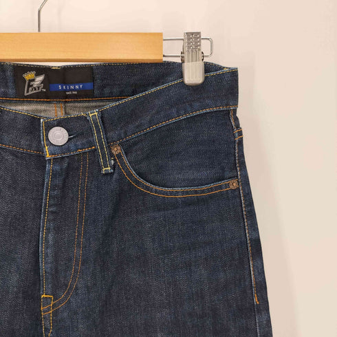 エフエーティー FAT SKINNY EASY 13.5 JUMBO 赤耳 ワイド ストレート デニム パンツ 濃紺 B系 メンズ SKINNY