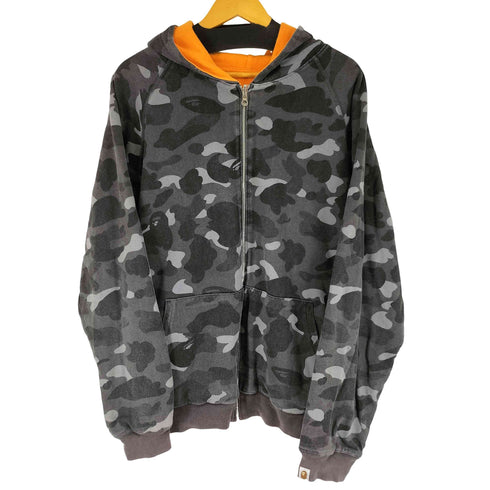 アベイシングエイプ A BATHING APE リバーシブル 迷彩柄 ジップアップパーカー メンズ