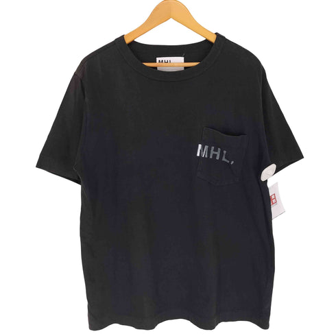 エムエイチエル MHL. ロゴプリント ポケット S/S Tシャツ メンズ XL