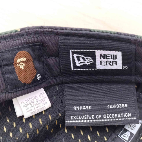 アベイシングエイプ A BATHING APE 21ss 1st camo Jet Cap コラボ ジェット キャップ カモフラ 迷彩 メンズ FREE