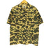 アベイシングエイプ A BATHING APE 90~00s ソルジャータグ A.S.N.K.A 1ST CAMO BAPE STA 刺繍 フラップポケット S/S ミリタリーシャツ メンズ JPN:L
