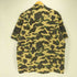 アベイシングエイプ A BATHING APE 90~00s ソルジャータグ A.S.N.K.A 1ST CAMO BAPE STA 刺繍 フラップポケット S/S ミリタリーシャツ メンズ JPN:L