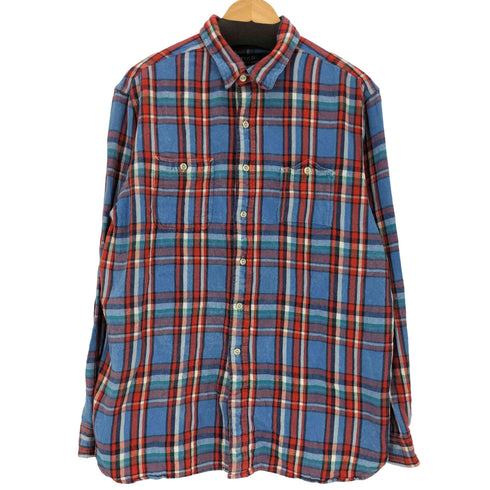 ポロラルフローレン POLO RALPH LAUREN L/Sフランネルチェックシャツ ガチャポケ メンズ import:XL