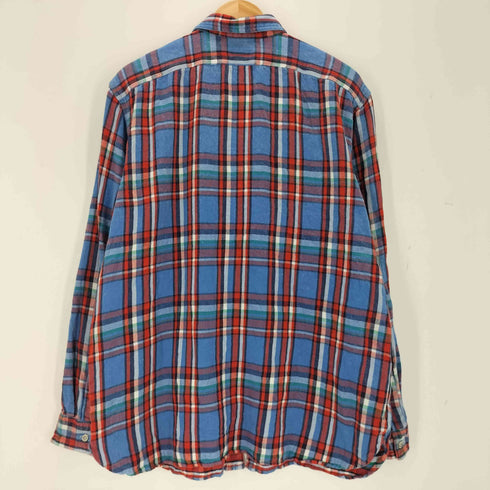 ポロラルフローレン POLO RALPH LAUREN 長袖 フランネルチェックシャツ ガチャポケ メンズ import:XL