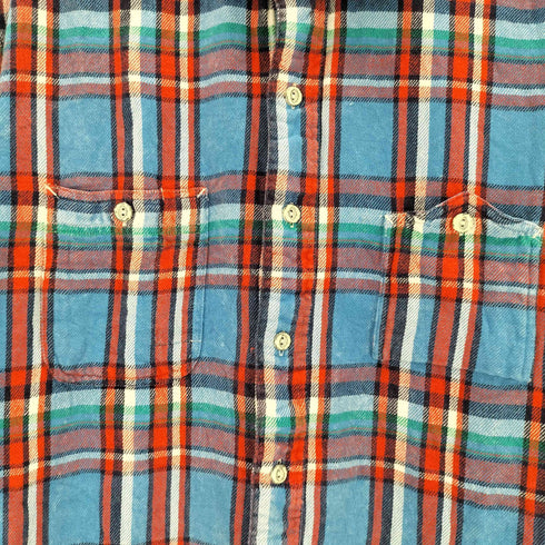 ポロラルフローレン POLO RALPH LAUREN L/Sフランネルチェックシャツ ガチャポケ メンズ import:XL