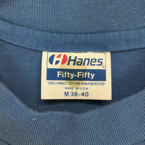 ヘインズ Hanes 90S USA製 GOLDEN GATE BRIDGE ラメ 袖裾シングル S/S Tシャツ メンズ M 38-40