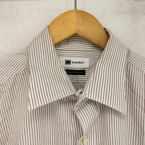 アイムプロダクトイッセイミヤケ im product ISSEY MIYAKE FINE EGYPTIAN ストライプ シャツ メンズ