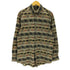 ウールリッチ WOOLRICH 00S 熊 ベアー 鹿 アニマル 総柄 L/S ボタンダウン フランネル シャツ メンズ import:M