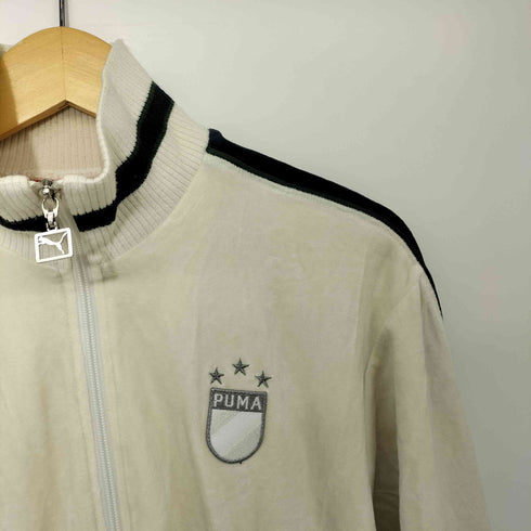 プーマ PUMA ロゴ刺繍 ベロア トラックジャケット レディース JPN:M