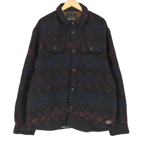 JACHS ネイティブ柄 裏ボア ウールシャツジャケット メンズ JPN:XL