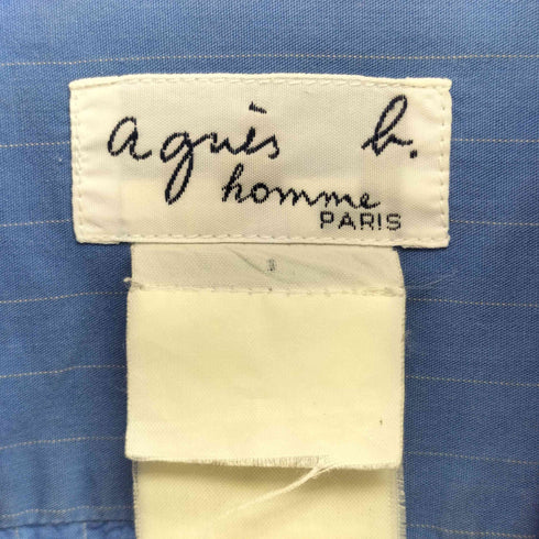 アニエスベーオム Agnes b.homme ストライプ 半袖 シャツ メンズ