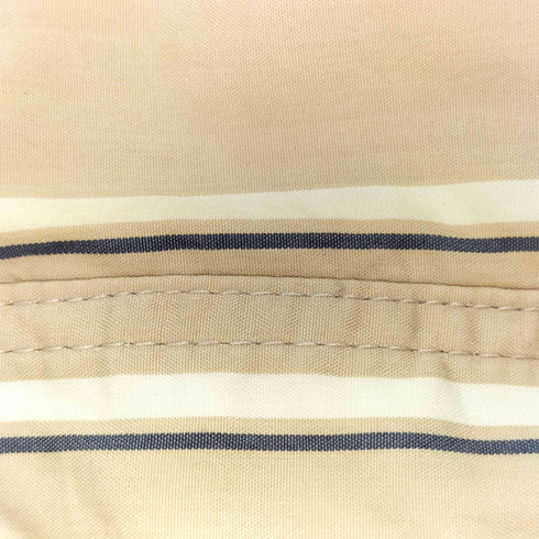 ブラックレーベルクレストブリッジ BLACK LABEL CRESTBRIDGE ロゴ刺しゅう ストライプ オープンカラーシャツ メンズ JPN:M