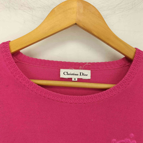 クリスチャンディオール Christian Dior エンブレム刺繍 ニット レディース import:M