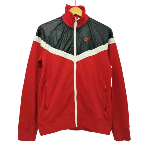 ナイキ NIKE スウッシュロゴプリント ナイロン切替 トラックジャケット メンズ JPN:S