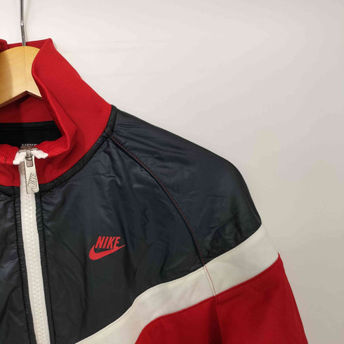 ナイキ NIKE スウッシュロゴプリント ナイロン切替 トラックジャケット メンズ JPN:S