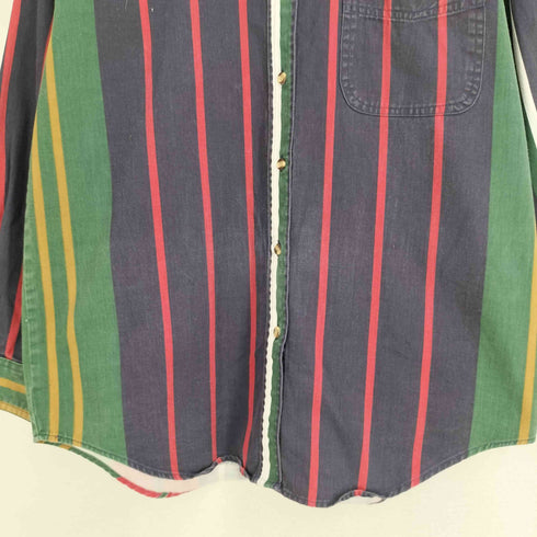 DETAILS EXPRESS 90S マルチストライプ レギュラーカラーシャツ メンズ import:M