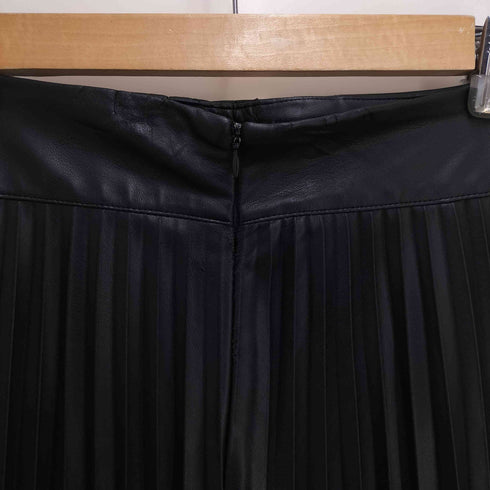 ザラ ZARA フェイクレザー プリーツスカート レディース S