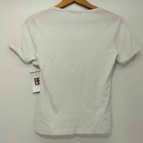 ラインストーン加工 フロントデザイン Tシャツ レディース JPN:M