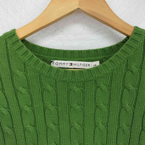 トミーヒルフィガー TOMMY HILFIGER ケーブル コットン ニット メンズ JPN:L
