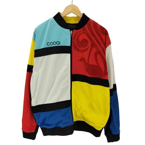 クージー COOGI 90-00S OLD パネル 刺繍 マルチカラー トラック ブルゾン ジャケット メンズ import:XL
