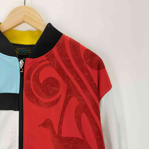 クージー COOGI 90-00S OLD パネル 刺繍 マルチカラー トラック ブルゾン ジャケット メンズ import:XL