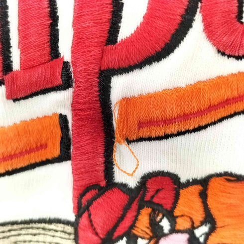 00S テーマパーク キャラクター 両面 刺繍 S/S ベースボール シャツ メンズ