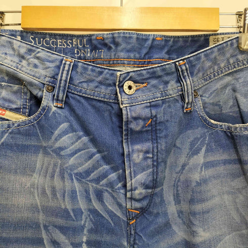 ディーゼル DIESEL WAYKEE フローラル ブリーチ 加工 デニム パンツ メンズ W32 L32