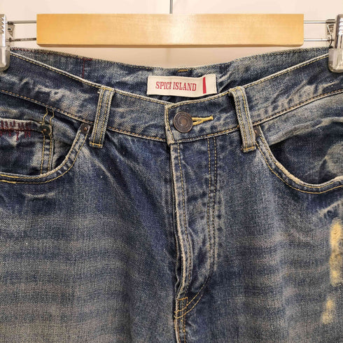 パッチワーク リペア デニム パンツ 襤褸 メンズ 34