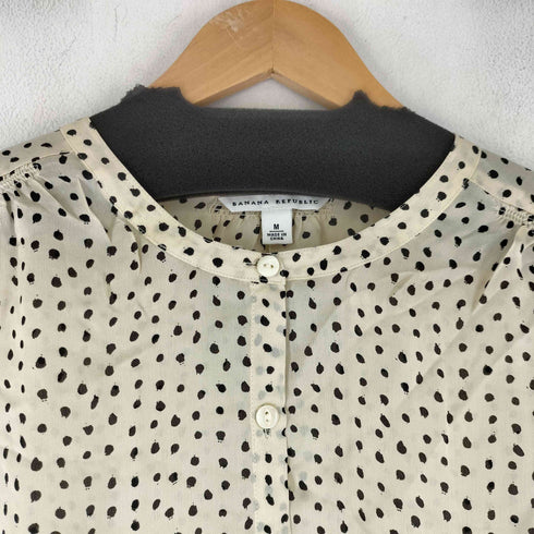 バナナリパブリック BANANA REPUBLIC ドット S/S シルク ブラウス レディース JPN:M