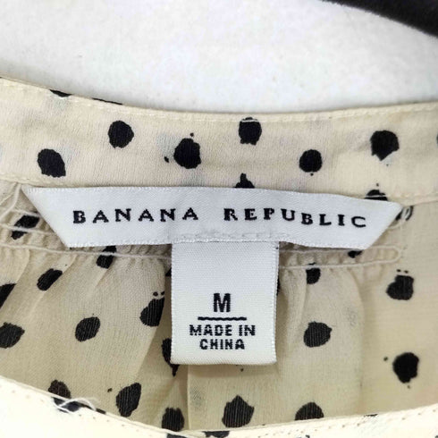 バナナリパブリック BANANA REPUBLIC ドット S/S シルク ブラウス レディース JPN:M