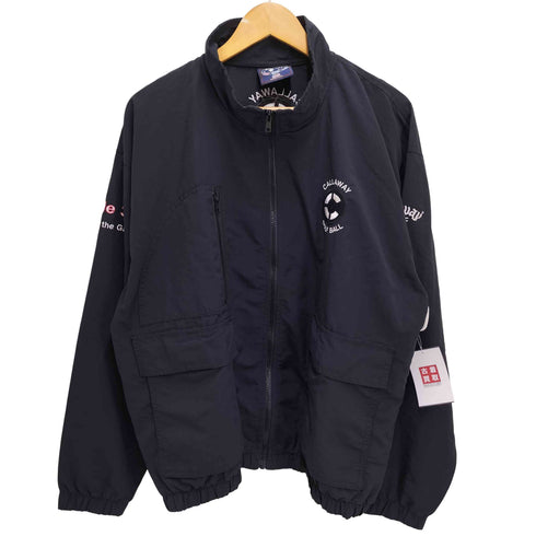STARBUS USA製 企業ロゴ 刺繍 ジップアップ ブルゾン メンズ import:L