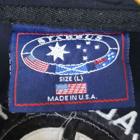 STARBUS USA製 企業ロゴ 刺繍 ジップアップ ブルゾン メンズ import:L