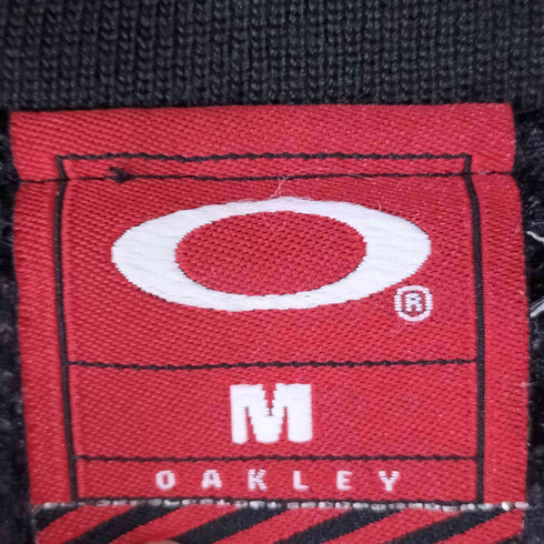 オークリー OAKLEY 00S 赤タグ ロゴ Vネック ピステ メンズ import:M