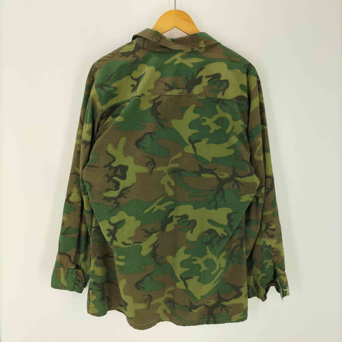 ユーエスアーミー U.S. ARMY 60S 68年会計 米軍 アーミー ミリタリー ジャングル ファティーグ ジャケット ERDL グリーン リーフ カモ 迷彩 vintage ヴィンテージ メンズ import:M