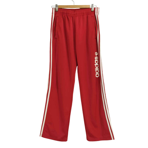 アディダス adidas 3ストライプ フロントプリントロゴ トラックパンツ メンズ JPN:L