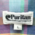 ピューリタン PURITAN 90-00S OLD S/S フランネル チェック ボタンダウン シャツ メンズ import:L