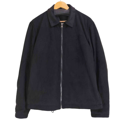 ザラ ZARA スウェード地 ブルゾンジャケット メンズ import:L