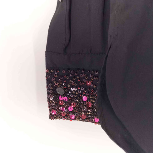 ドリスヴァンノッテン DRIES VAN NOTEN 25AW CROOMD BIS EMB 2293 M.W.SHIRT BLACK メンズ import:M