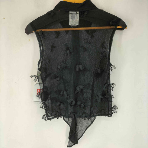 ドルチェアンドガッバーナ DOLCE&GABBANA メッシュフラワー ノースリーブブラウス レディース 28/42