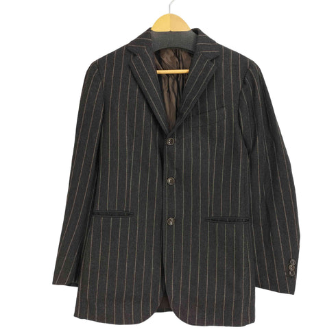 Stile Latino ウール100 3B ストライプ テーラード ジャケット メンズ EUR:44