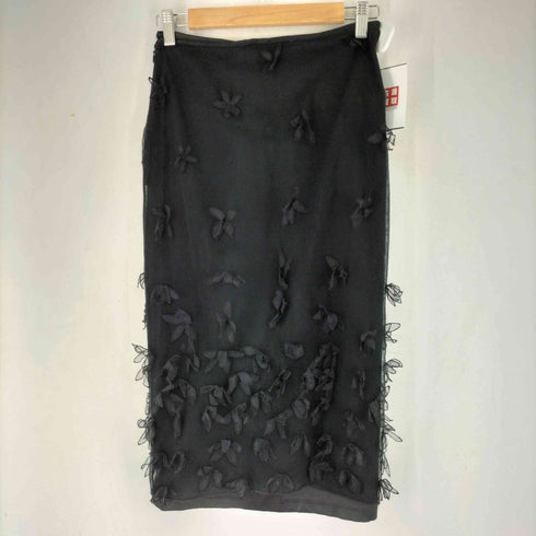 ドルチェアンドガッバーナ DOLCE&GABBANA メッシュフラワー スカート レディース 28/42