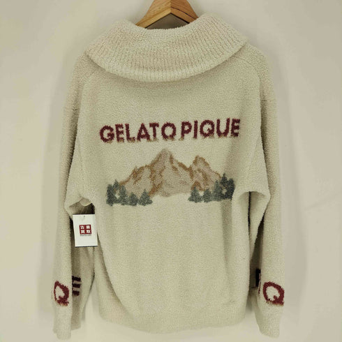 ジェラートピケ gelato pique パウダーフォレストベアジャガードカウチン パーカー ルームウェア メンズ import:M