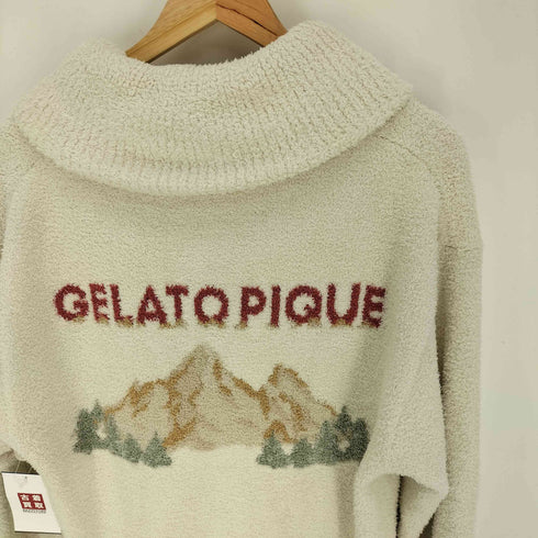 ジェラートピケ gelato pique パウダーフォレストベアジャガードカウチン パーカー ルームウェア メンズ import:M