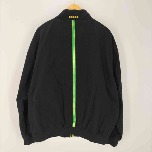 クージー COOGI 90-00S OLD エンブレム ロゴ 刺繍 ストライプライン フルジップ バーシティ ジャケット スタジャン ビックサイズ メンズ 3XL