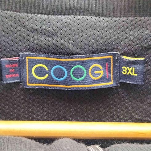 クージー COOGI 90-00S OLD エンブレム ロゴ 刺繍 ストライプライン フルジップ バーシティ ジャケット スタジャン ビックサイズ メンズ 3XL