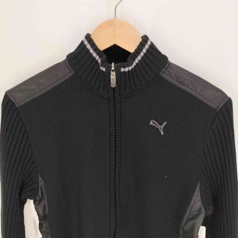 プーマ PUMA ナイロン切り替え ニットブルゾン ジップアップ ジャケット Y2K レディース JPN:M