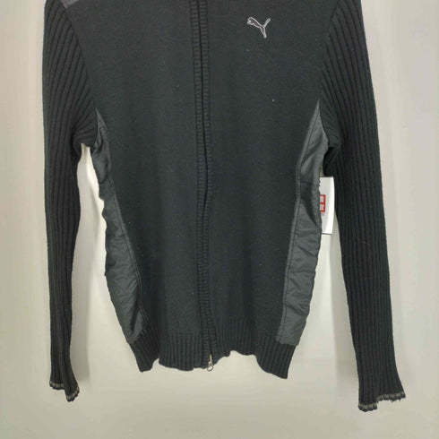 プーマ PUMA ナイロン切り替え ニットブルゾン ジップアップ ジャケット Y2K レディース JPN:M