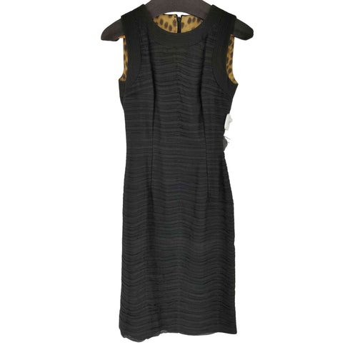 ドルチェアンドガッバーナ DOLCE&GABBANA 裏地レオパード シャーリング ノースリーブワンピース レディース EUR:40
